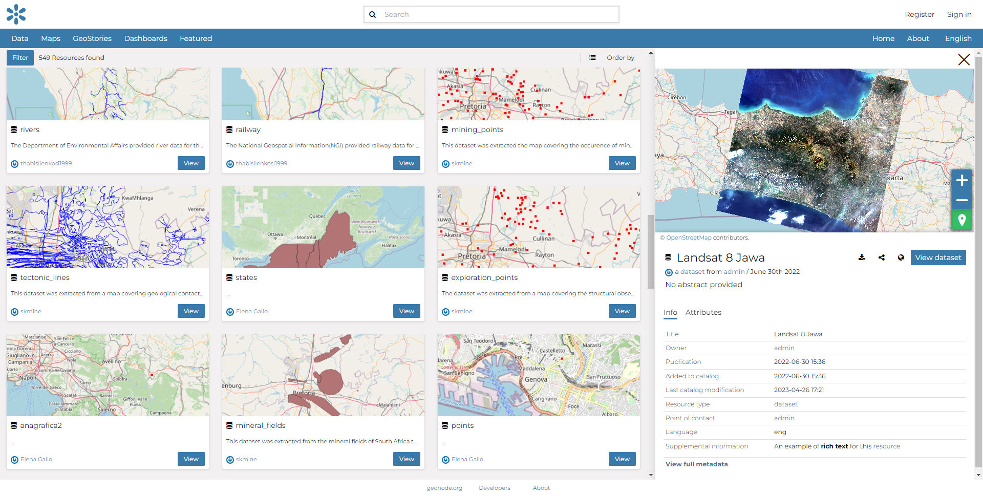 GeoNode MapStore Client Integration