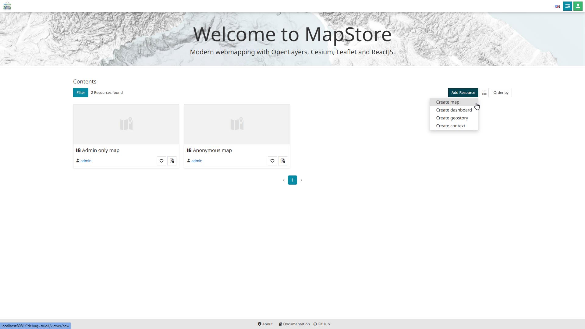 Add Resource button